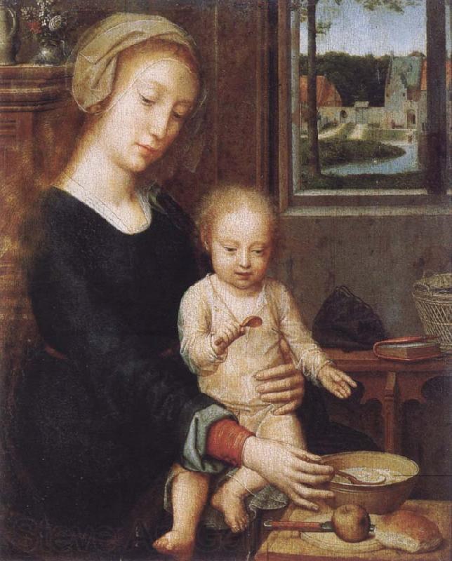 Gerard David Maria with child Norge oil painting art